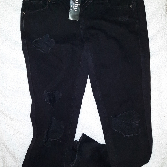 SOHO NWT BLACK DI BOYFRIEND JEANS - Picture 1 of 3